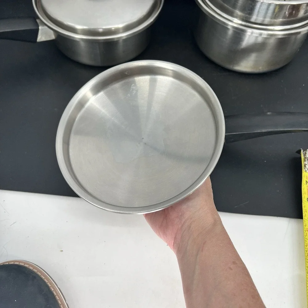 Vtg‎ 6 pcs Seal-O-Matic Thermium Multi-Plex Stainless Steel Made In USA